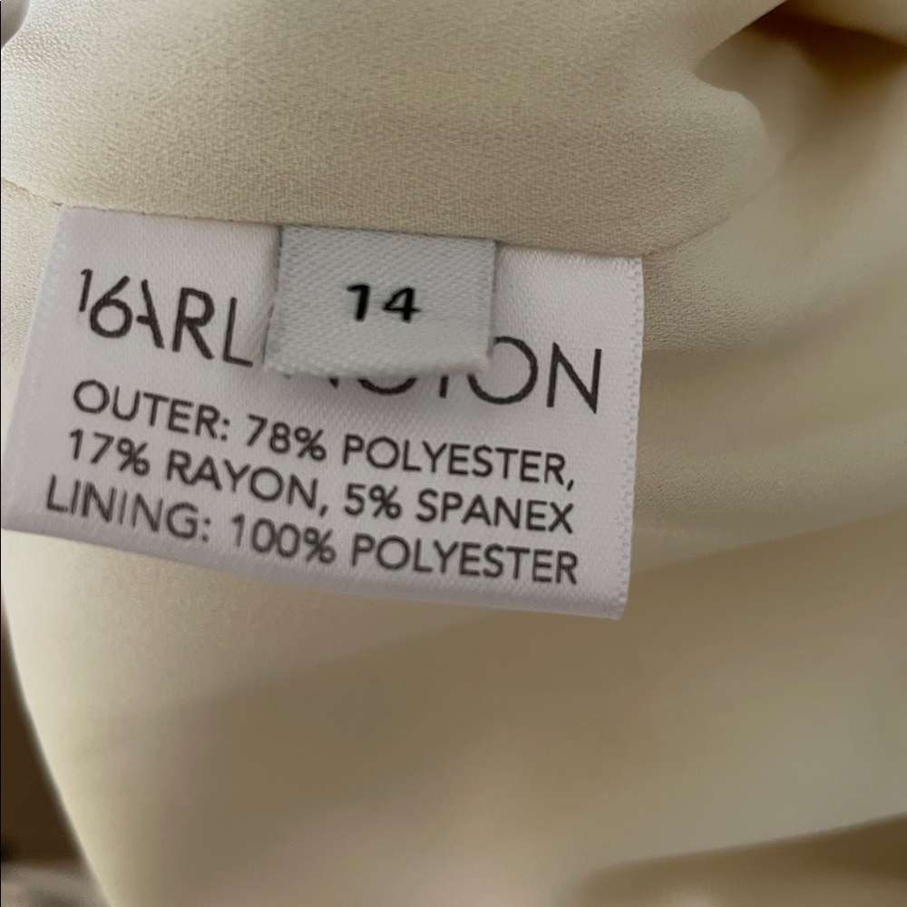 16Arlington Brisbane High Rise Flared Trouser Pants in Milk Ivory Size‎ 14 - Picture 6 of 16
